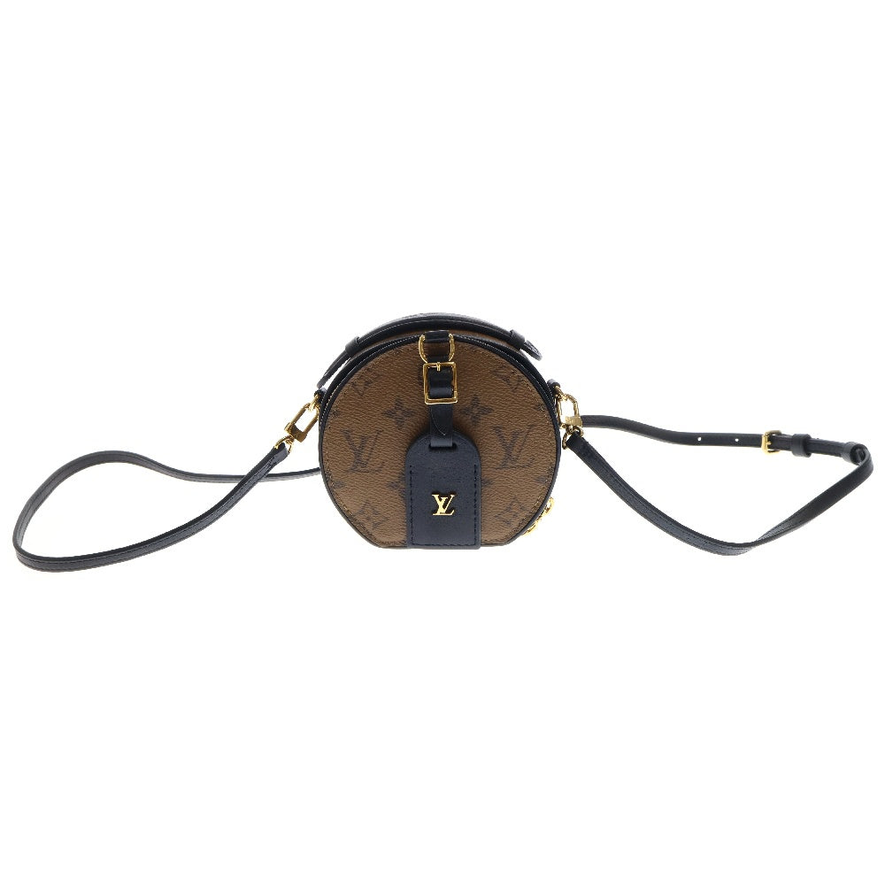 LOUIS VUITTON(ルイヴィトン) モノグラム ミニ・ボワット・シャポー リバース ミニバッグ ブラウン×ブラック PVCレザー RFID M68276