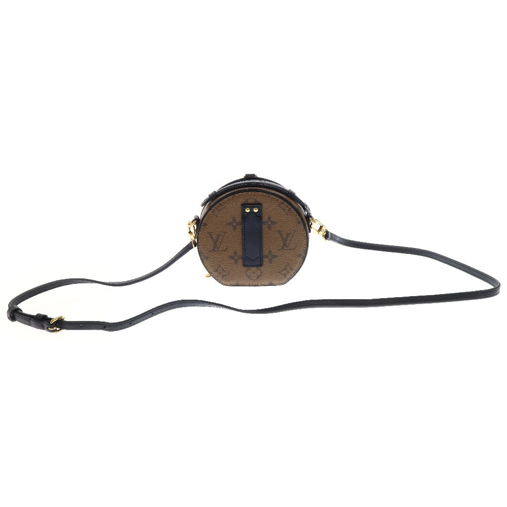 LOUIS VUITTON(ルイヴィトン) モノグラム ミニ・ボワット・シャポー リバース ミニバッグ ブラウン×ブラック PVCレザー RFID M68276