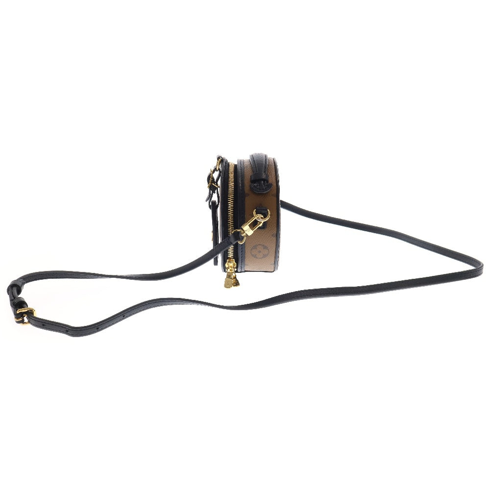 LOUIS VUITTON(ルイヴィトン) モノグラム ミニ・ボワット・シャポー リバース ミニバッグ ブラウン×ブラック PVCレザー RFID M68276