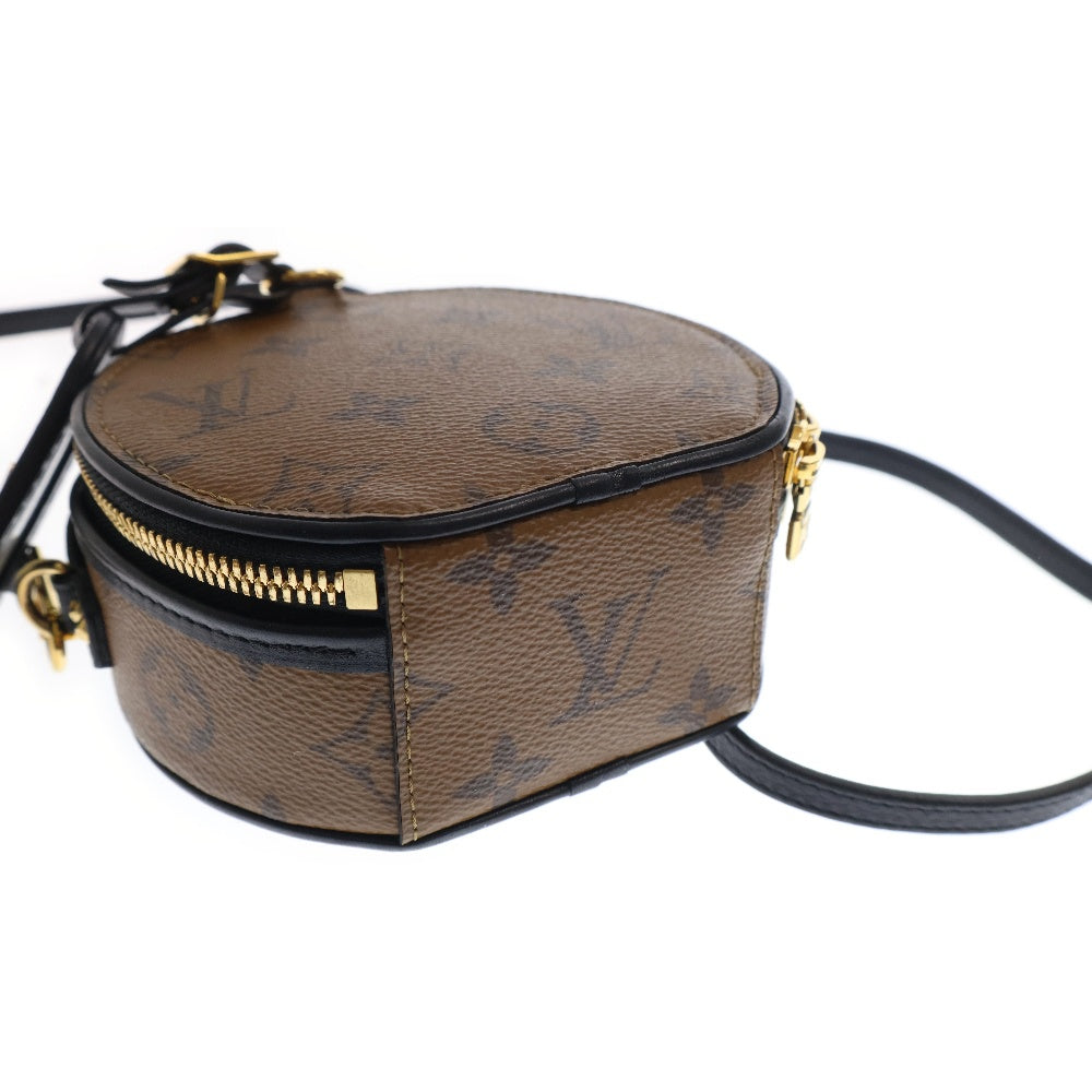 LOUIS VUITTON(ルイヴィトン) モノグラム ミニ・ボワット・シャポー リバース ミニバッグ ブラウン×ブラック PVCレザー RFID M68276