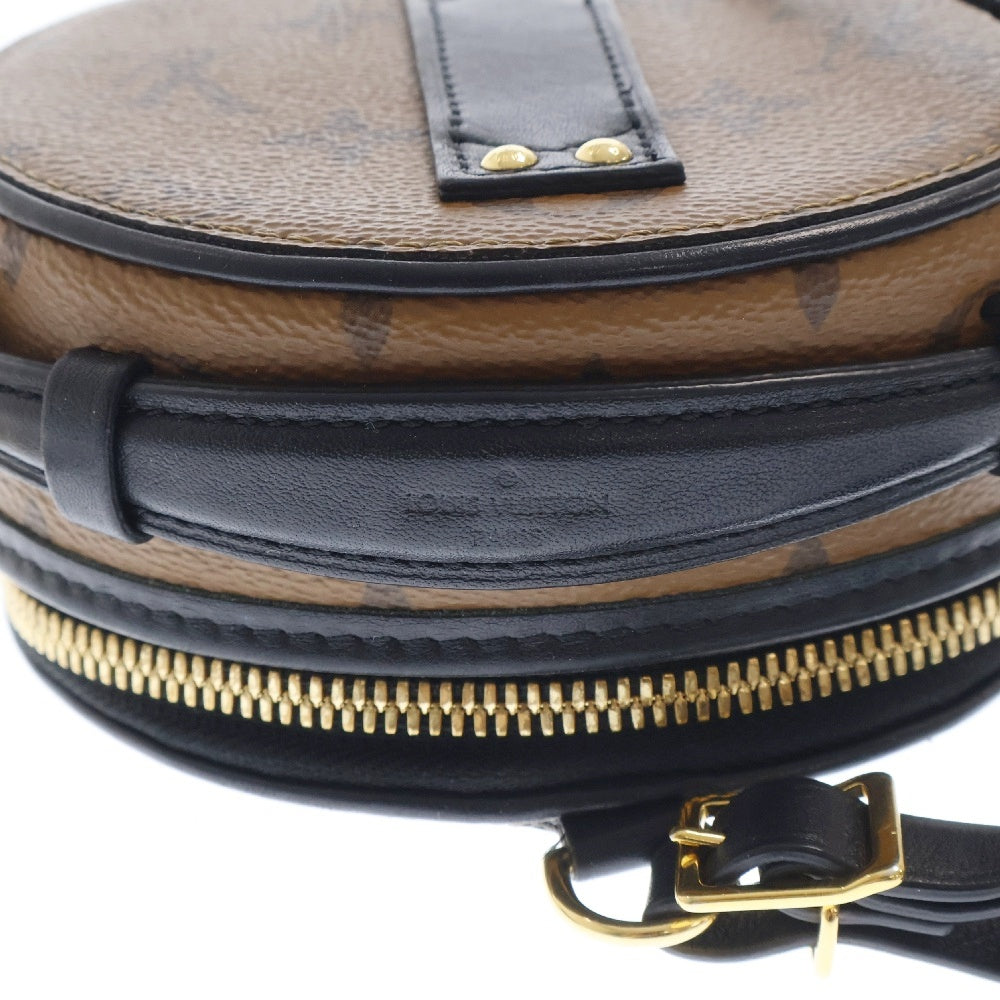LOUIS VUITTON(ルイヴィトン) モノグラム ミニ・ボワット・シャポー リバース ミニバッグ ブラウン×ブラック PVCレザー RFID M68276