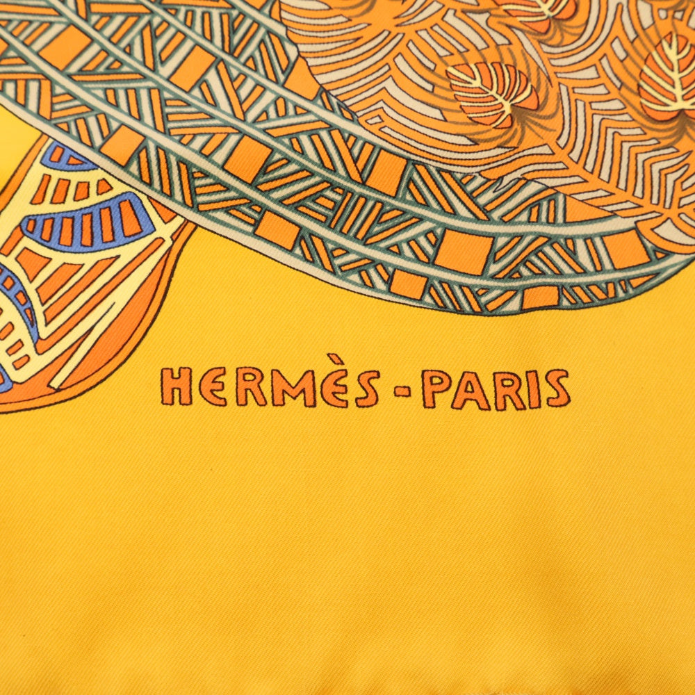 HERMES(エルメス) カレ90 ART des STEPPES ステップ美術 馬 スカーフ マルチカラー シルク