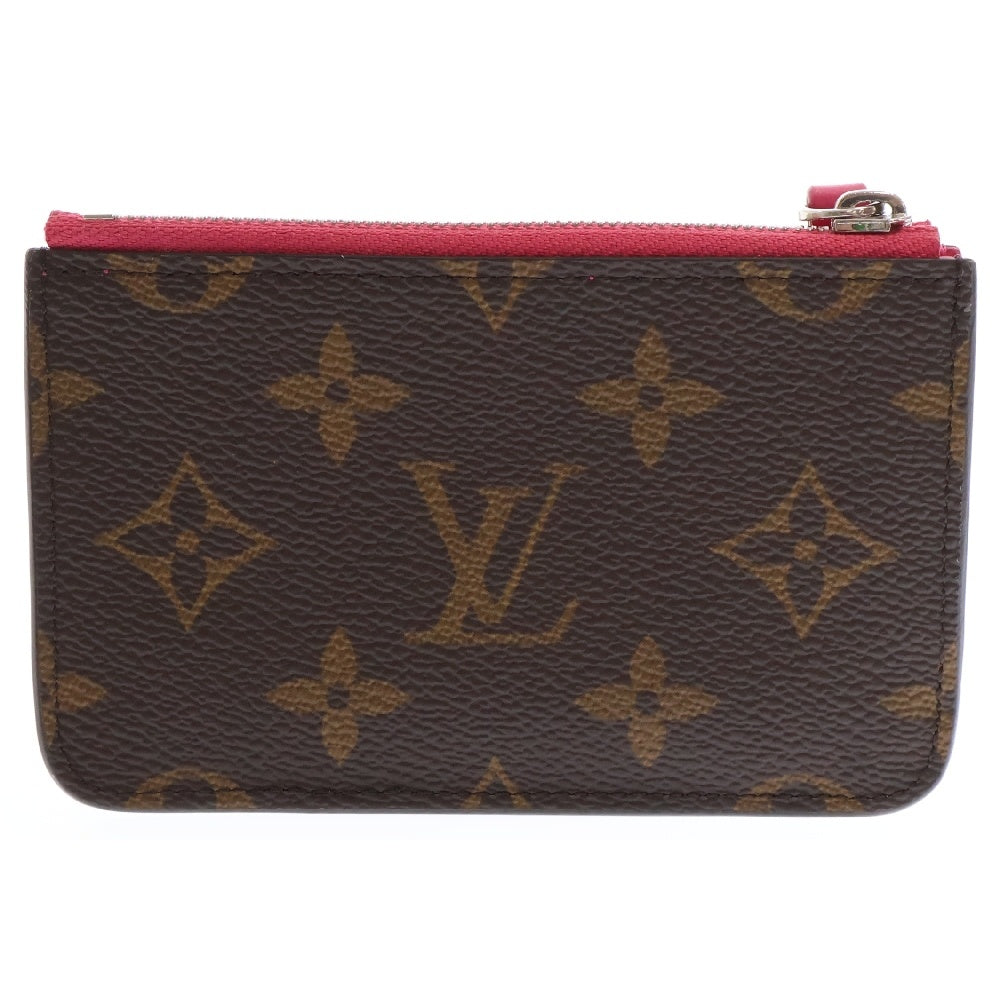 LOUIS VUITTON(ルイヴィトン) モノグラム ポルト カルトロミー レザーカードケース ブラウン×ピンク M12386