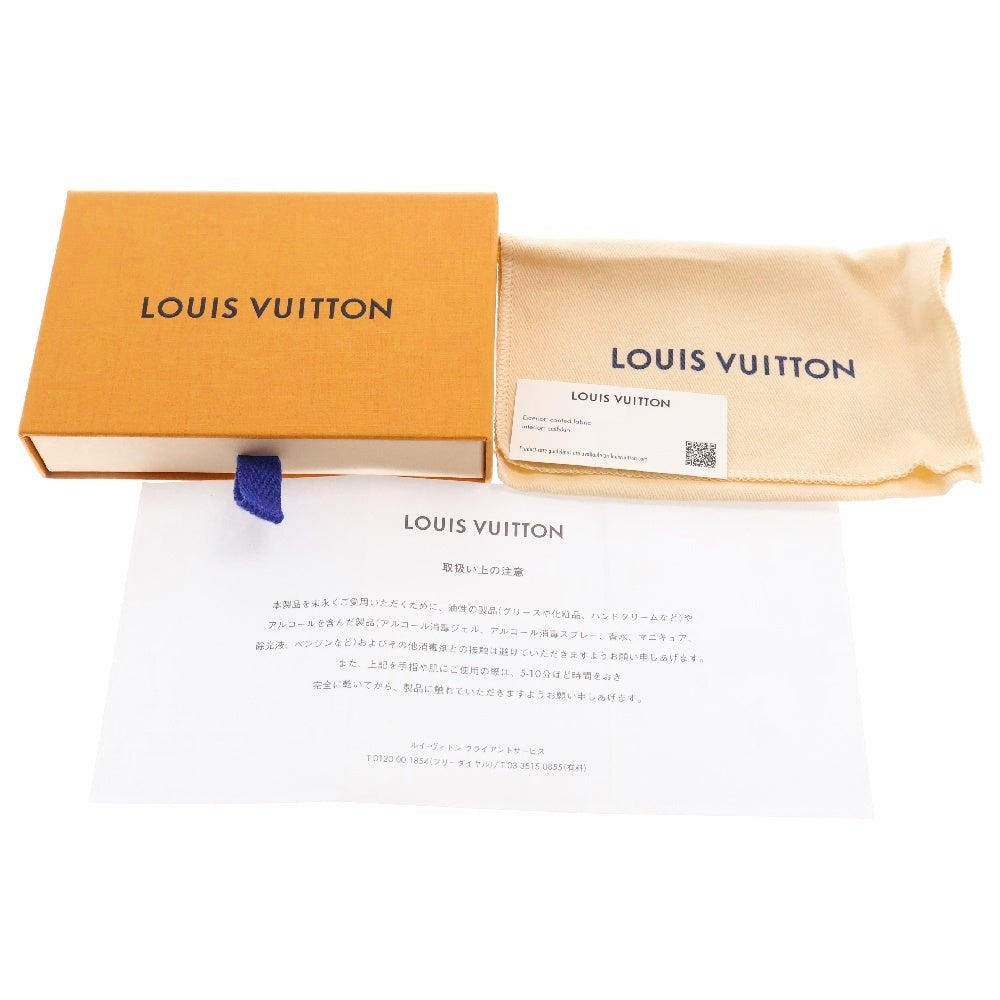 LOUIS VUITTON(ルイヴィトン) モノグラム ポルト カルトロミー レザーカードケース ブラウン×ピンク M12386