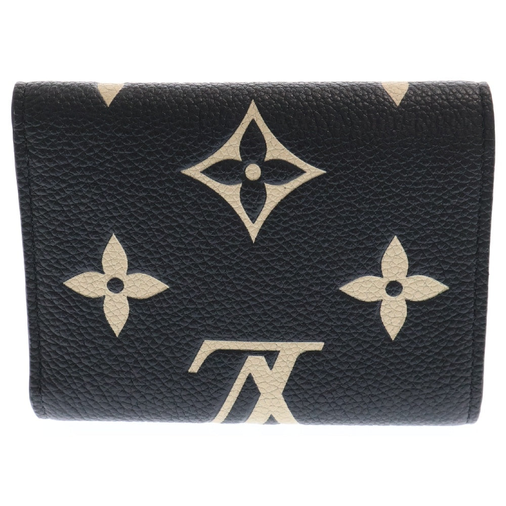 LOUIS VUITTON(ルイヴィトン) モノグラム アンプラント ポルトフォイユ ヴィクトリーヌ レザー コンパクトウォレット 三つ折り財布 ブラック M80968