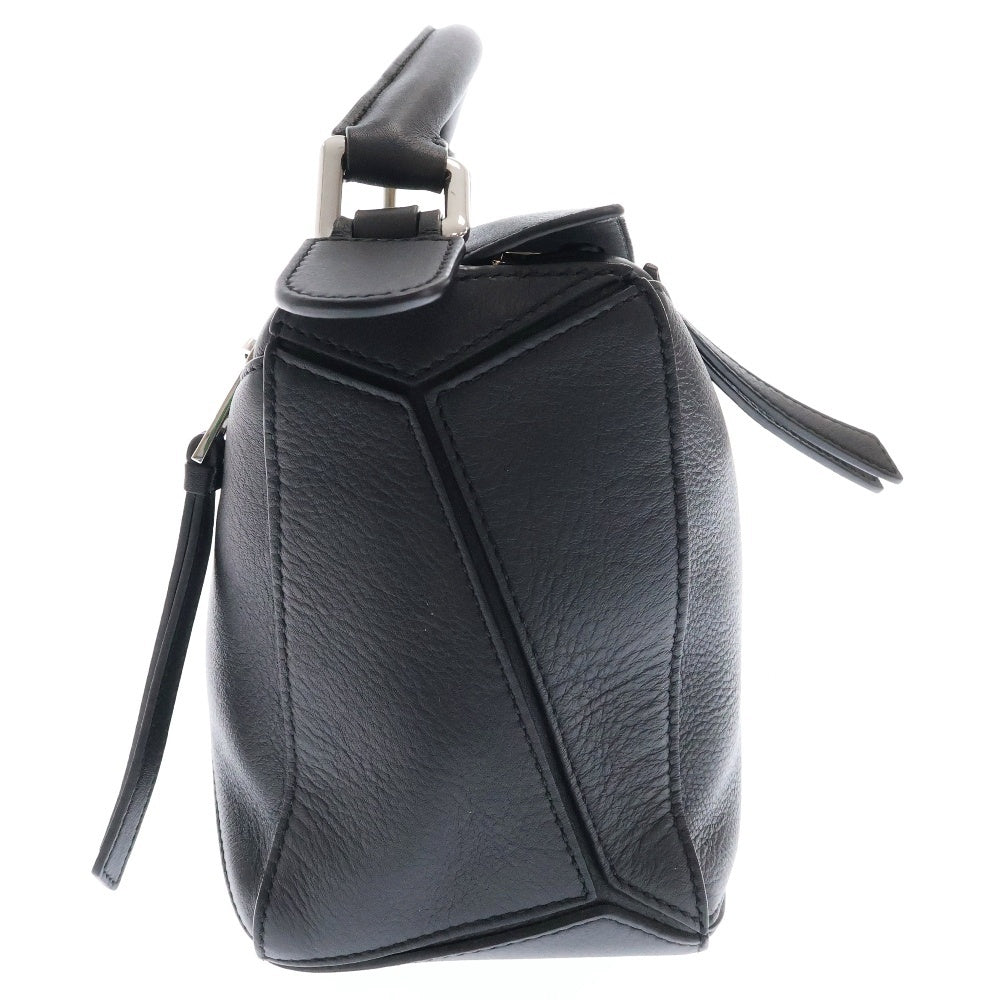 LOEWE(ロエベ) パズルバッグ スモール ブラック レザー 2WAY ショルダーバッグ ハンドバッグ