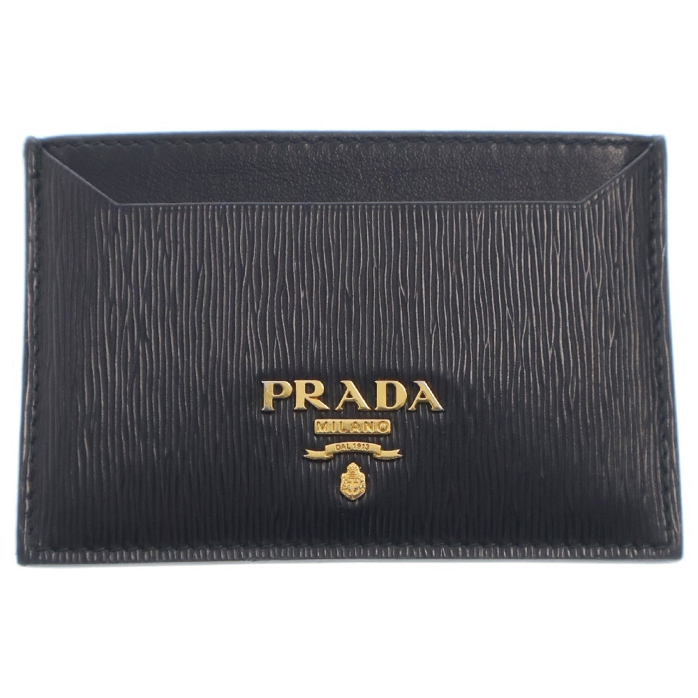 PRADA(プラダ) サフィアーノ カードケース ブラック レザー 1MC208