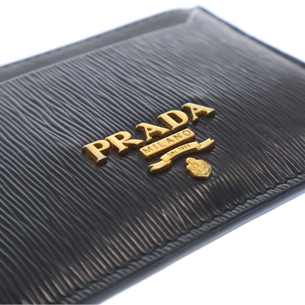 PRADA(プラダ) サフィアーノ カードケース ブラック レザー 1MC208