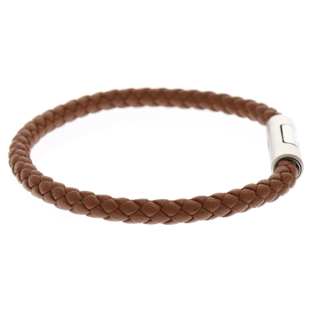 HERMES(エルメス) パズルH レザーブレスレット ゴールド ブラウン アクセサリー