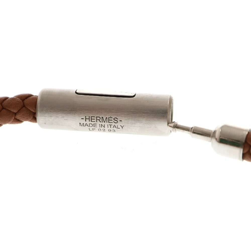 HERMES(エルメス) パズルH レザーブレスレット ゴールド ブラウン アクセサリー