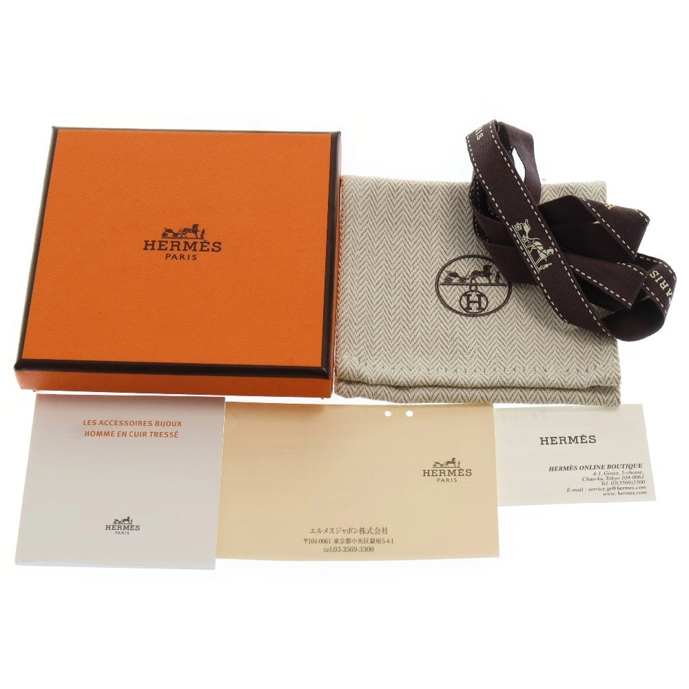 HERMES(エルメス) パズルH レザーブレスレット ゴールド ブラウン アクセサリー