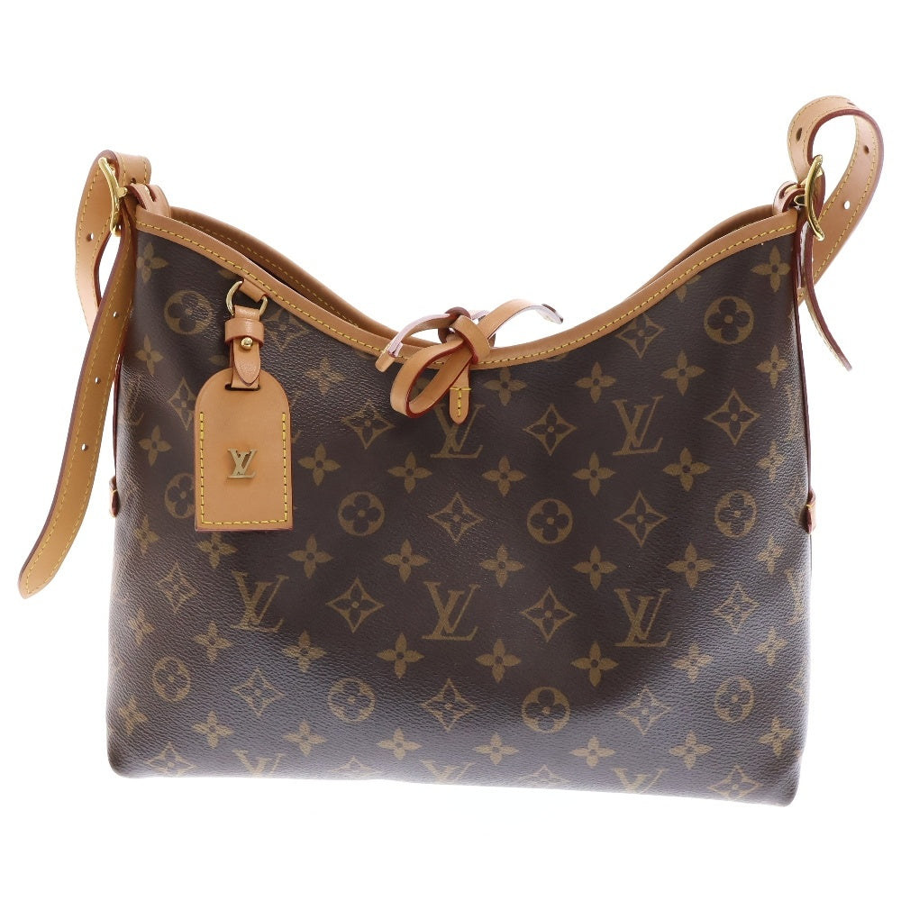 LOUIS VUITTON(ルイヴィトン) モノグラム キャリオールNM PM レザーショルダーバッグ ブラウン M46203