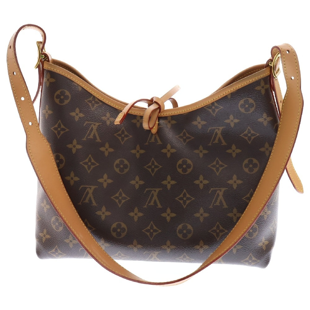 LOUIS VUITTON(ルイヴィトン) モノグラム キャリオールNM PM レザーショルダーバッグ ブラウン M46203