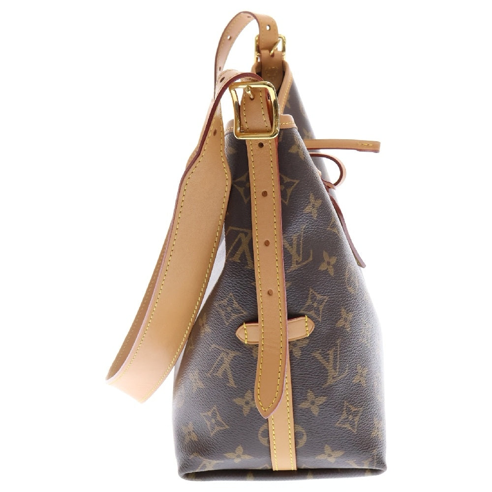 LOUIS VUITTON(ルイヴィトン) モノグラム キャリオールNM PM レザーショルダーバッグ ブラウン M46203