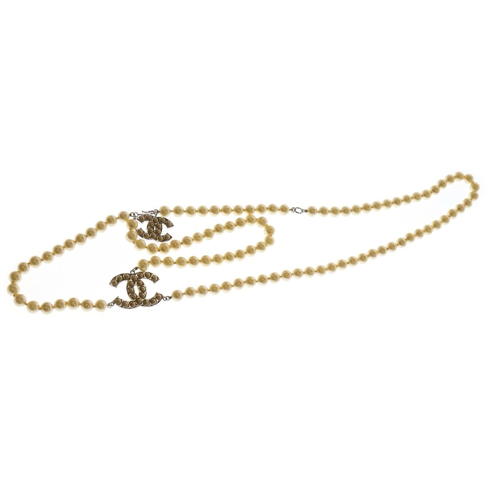 CHANEL(シャネル) ココマーク パール ベルト メタル シルバー レディース