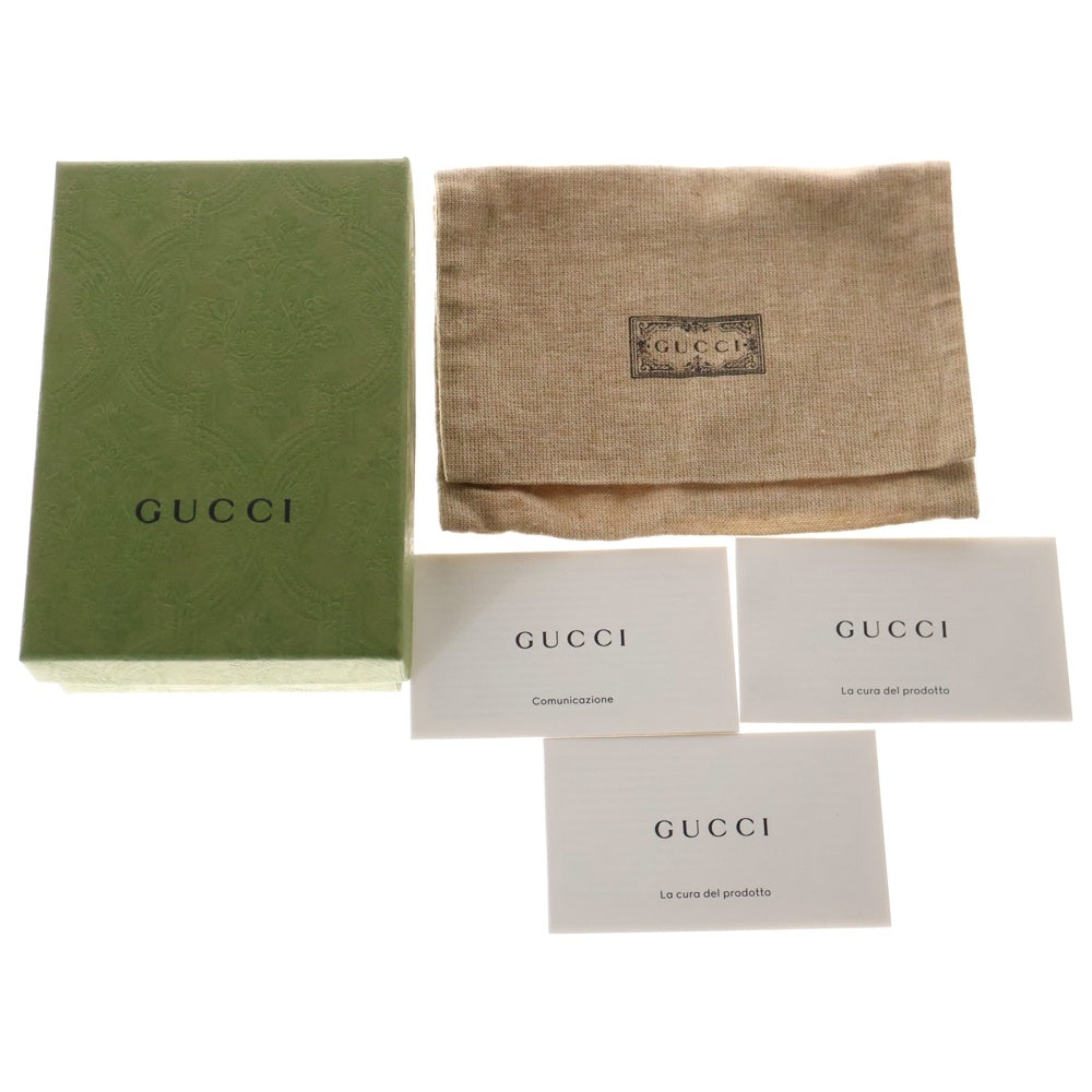 GUCCI(グッチ) GGキャンバス 二つ折り財布 ウォレット ピンク レザー×キャンバス 783118