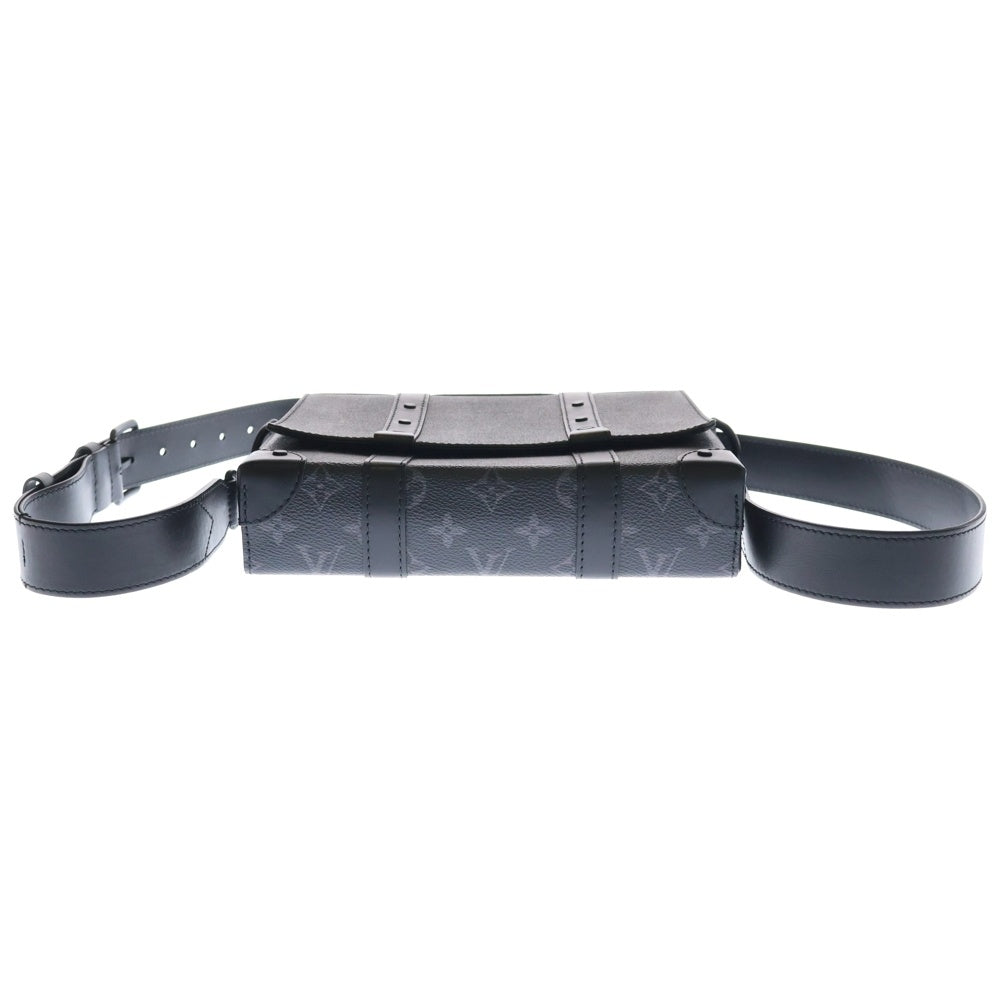 LOUIS VUITTON(ルイヴィトン) トリヨンモノグラム トランクメッセンジャーPM ショルダーバッグ ブラック ブラック金具 レザー×PVC M57726
