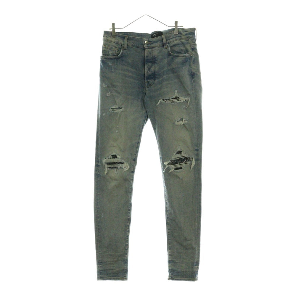 AMIRI(アミリ) デニム クラッシュ加工 ライトブルー W34