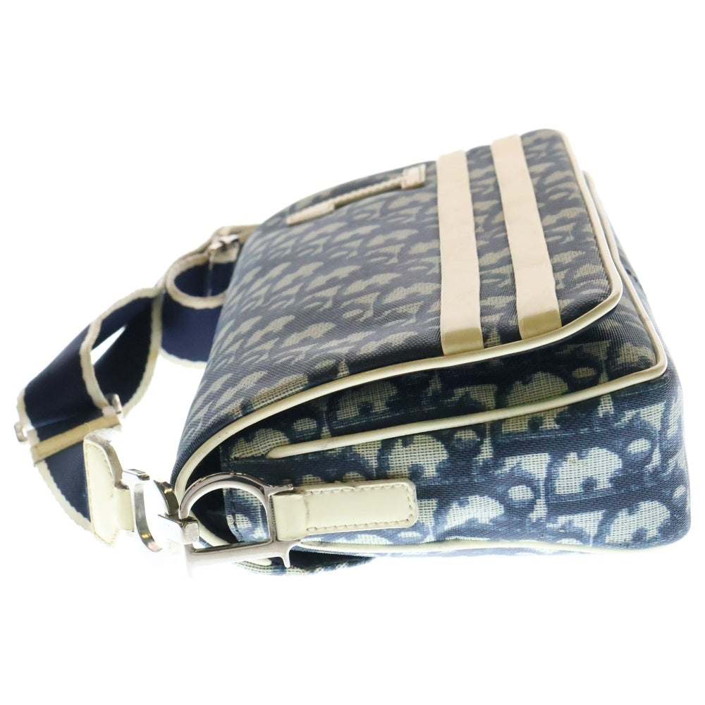 Christian Dior(クリスチャンディオール) トロッター ショルダーバッグ ショルダーポシェット ネイビー シルバー金具