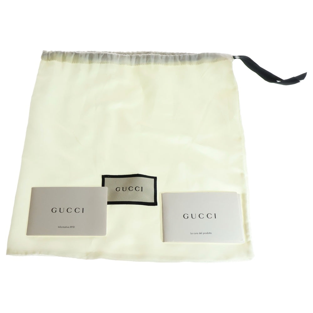 GUCCI(グッチ) インターロッキングG ショルダーバッグ チェーンバッグ アイボリー レザー ゴールド金具 607720
