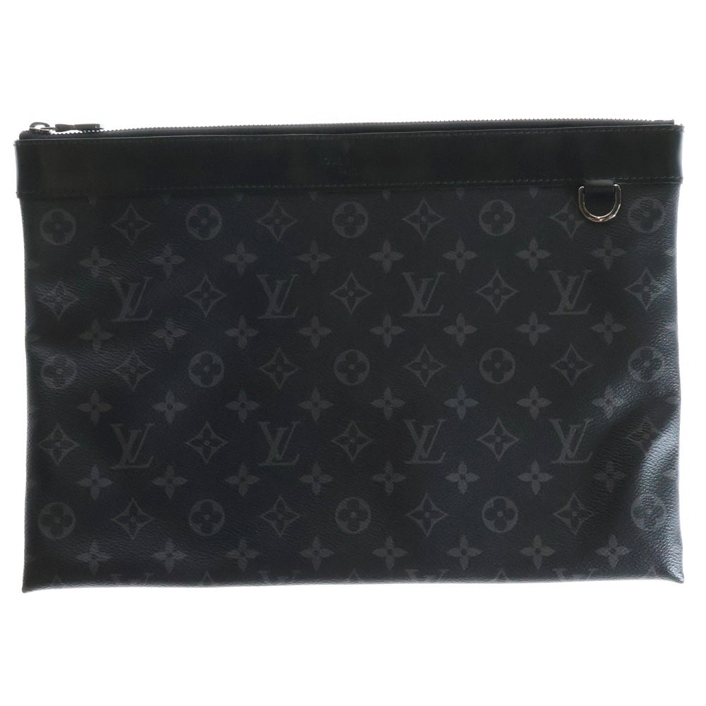 LOUIS VUITTON(ルイヴィトン) モノグラムエクリプス ポシェットディスカバリー レザークラッチバッグ グレー M62291