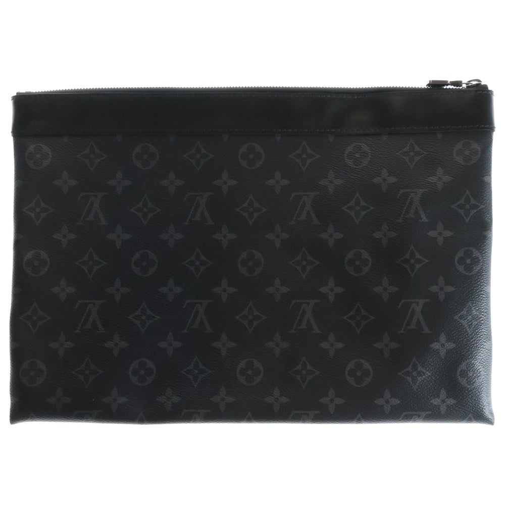 LOUIS VUITTON(ルイヴィトン) モノグラムエクリプス ポシェットディスカバリー レザークラッチバッグ グレー M62291