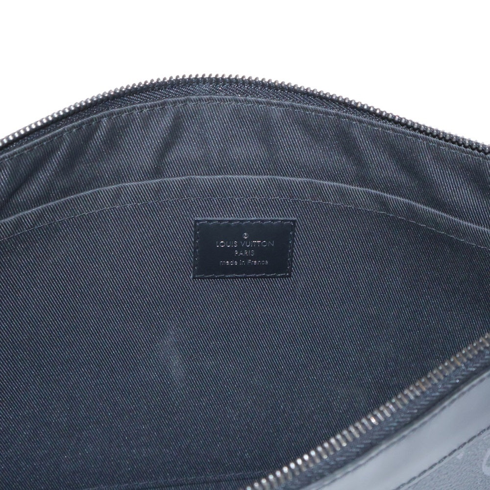 LOUIS VUITTON(ルイヴィトン) モノグラムエクリプス ポシェットディスカバリー レザークラッチバッグ グレー M62291