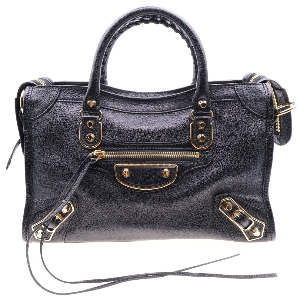 BALENCIAGA(バレンシアガ) クラシック シティ ハンドバッグ ブラック ゴールド金具 レザー