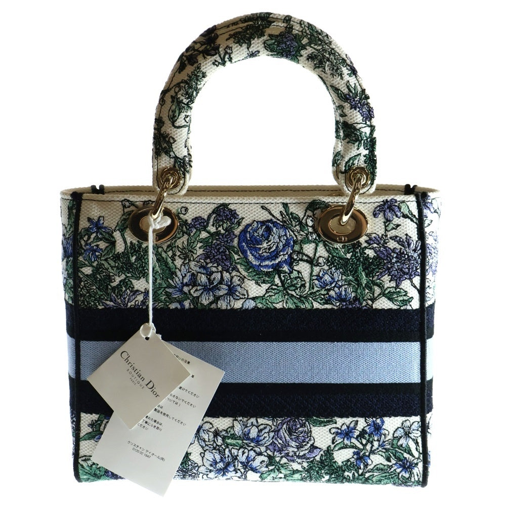 Christian Dior(クリスチャンディオール) レディ ディ ライト ミディアム キャンバス マルチカラー 2WAY ハンドバッグ ショルダーバッグ