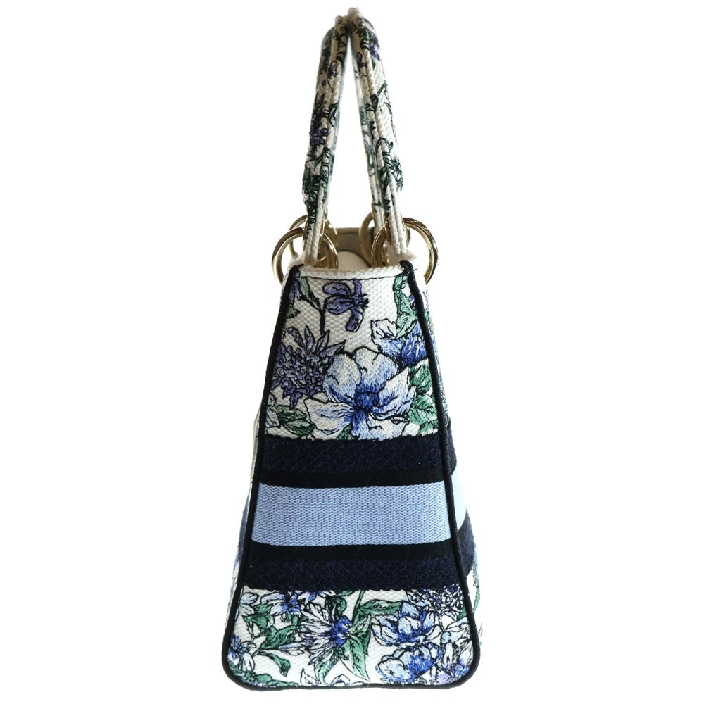 Christian Dior(クリスチャンディオール) レディ ディ ライト ミディアム キャンバス マルチカラー 2WAY ハンドバッグ ショルダーバッグ