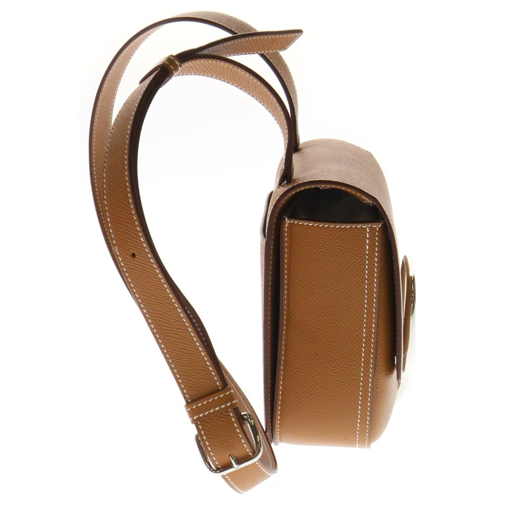 HERMES(エルメス) デッラ・カヴァッレリアミニ II ゴールド エプソン ショルダーバッグ シルバー金具 K刻印