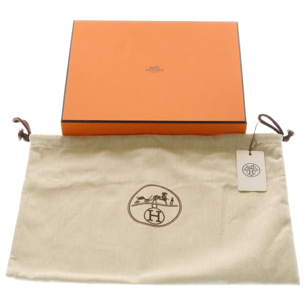 HERMES(エルメス) カバ ヴェルティージュ24 エトゥープ トゴ クラッチバッグ ポーチ A刻印 シルバー金具