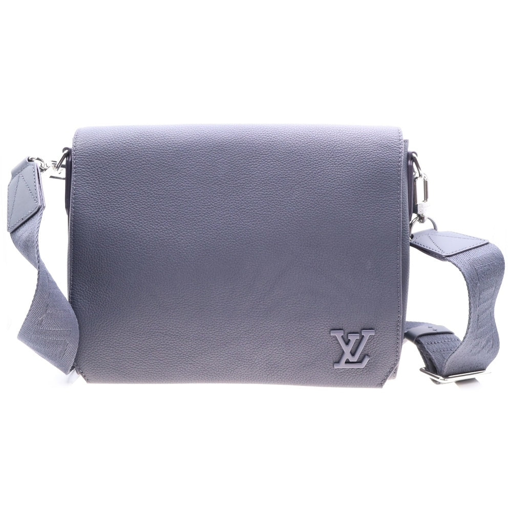 LOUIS VUITTON(ルイヴィトン) アエログラム テイクオフ メッセンジャー M57080 ブラック レザー ショルダーバッグ