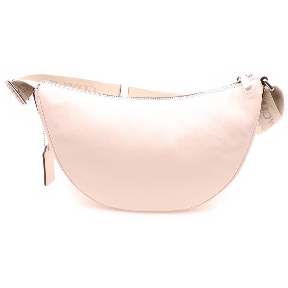 COACH(コーチ) ペース ロゴプレート ショルダーバッグ シルバー金具 ベージュ/アイボリー CT644