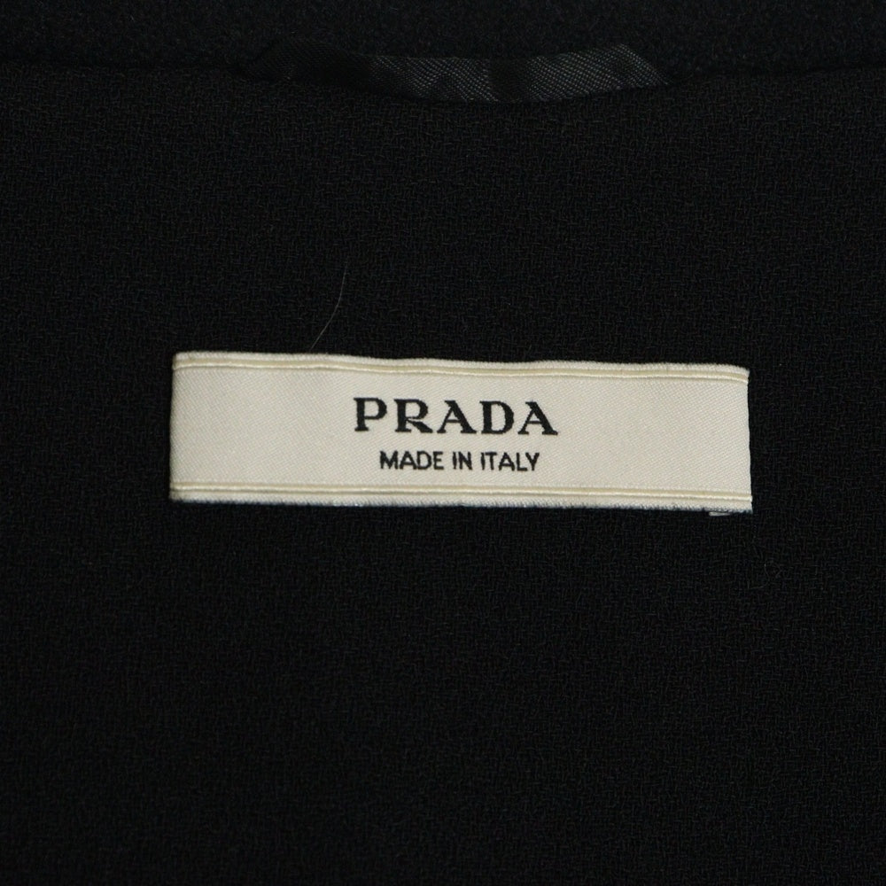 PRADA(プラダ) ロング コート ブラック ウール 44