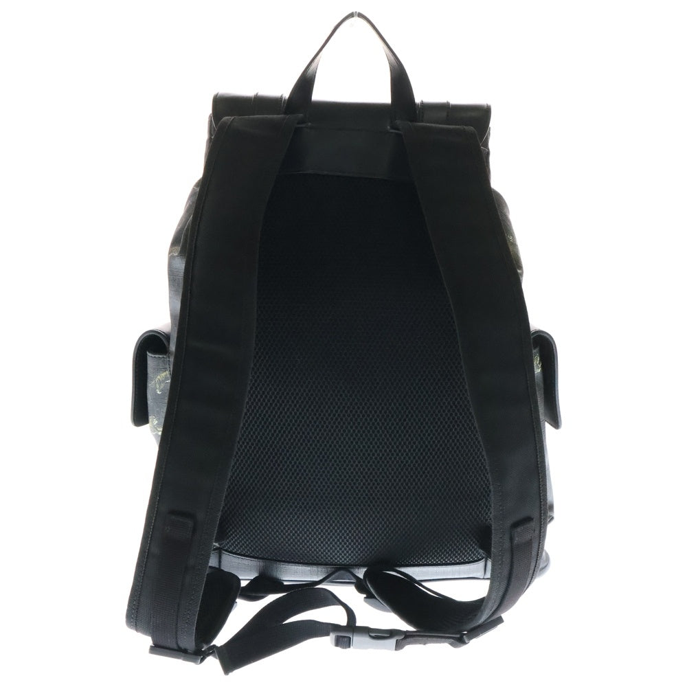 GUCCI(グッチ) GGスプリーム バッグパック リュックサック タイガー ブラック PVC×レザー 495563