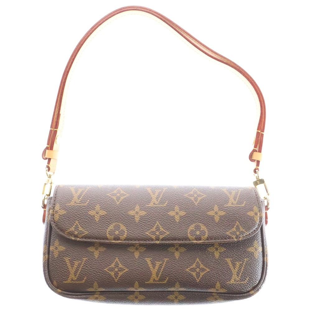 LOUIS VUITTON(ルイヴィトン) モノグラム ウォレット オン チェーン アイビー ショルダーバッグ ポシェット ブラウン PVCレザー RFID M81911
