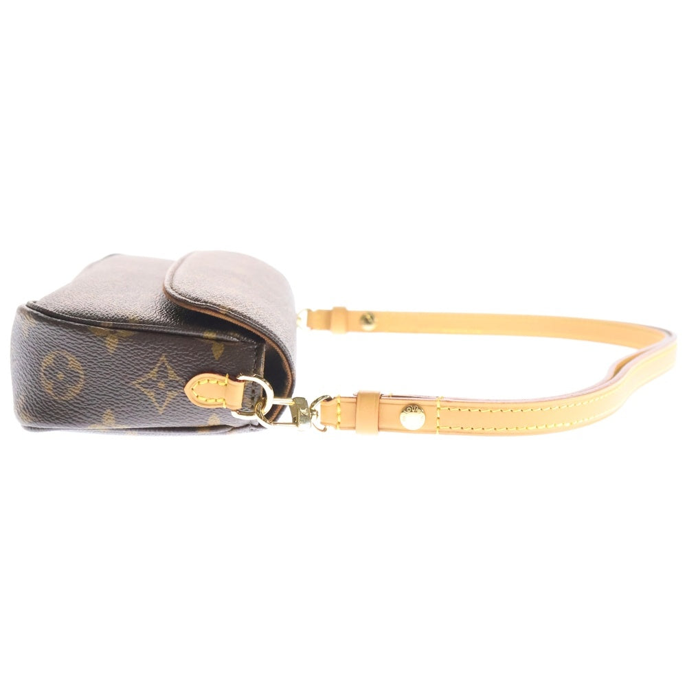 LOUIS VUITTON(ルイヴィトン) モノグラム ウォレット オン チェーン アイビー ショルダーバッグ ポシェット ブラウン PVCレザー RFID M81911