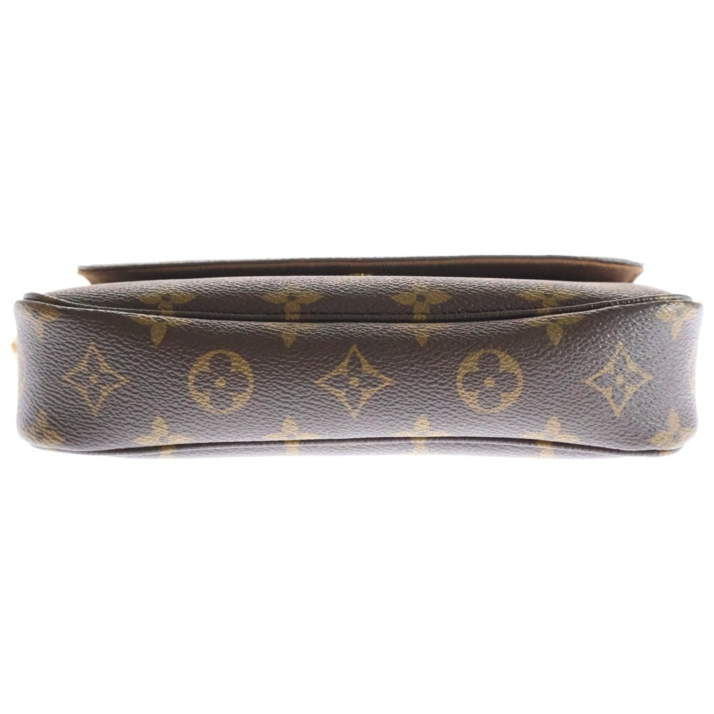 LOUIS VUITTON(ルイヴィトン) モノグラム ウォレット オン チェーン アイビー ショルダーバッグ ポシェット ブラウン PVCレザー RFID M81911