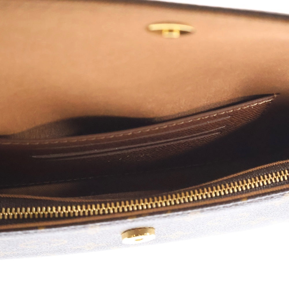 LOUIS VUITTON(ルイヴィトン) モノグラム ウォレット オン チェーン アイビー ショルダーバッグ ポシェット ブラウン PVCレザー RFID M81911