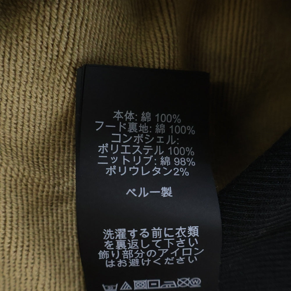 COACH(コーチ) シグネチャーロゴ ナイロン切替フーデッド長袖パーカー ベージュ 89747
