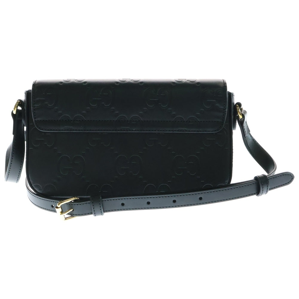 GUCCI(グッチ) GGスーパーミニ ショルダーバッグ ブラック レザー 772794