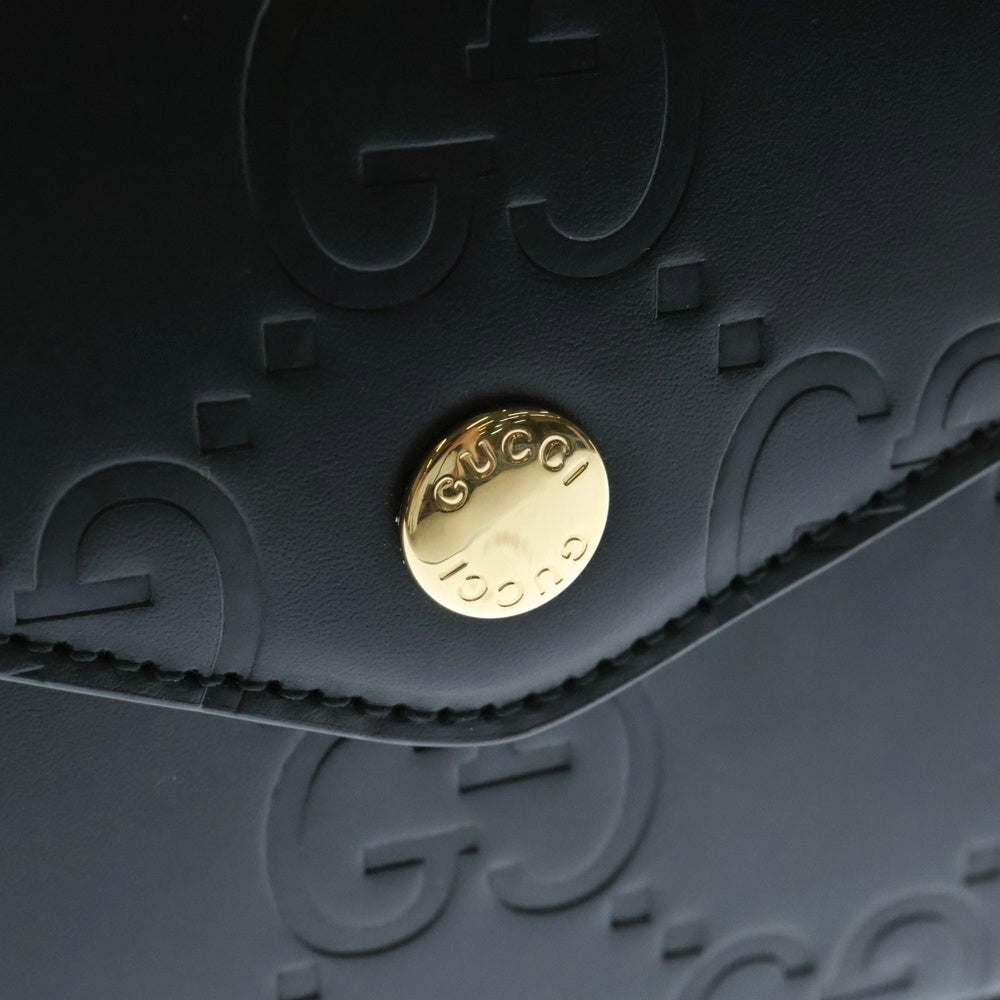 GUCCI(グッチ) GGスーパーミニ ショルダーバッグ ブラック レザー 772794