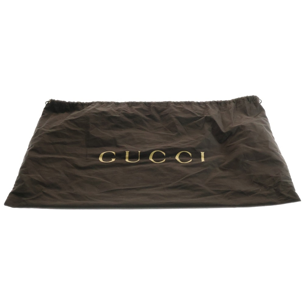GUCCI(グッチ) アビー トートバッグ ハンドバッグ ブラック シルバー金具 GGナイロン×レザー 341491 204991
