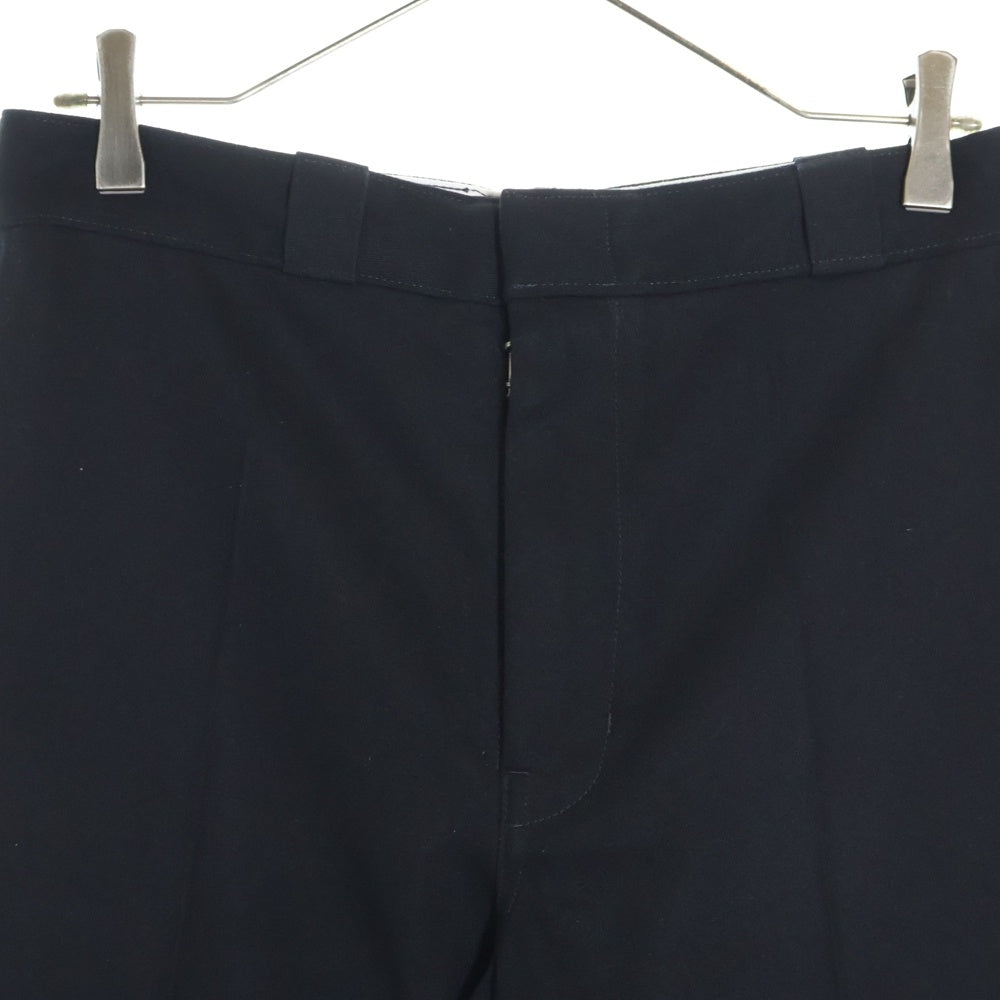 Maison Margiela 1 10(メゾンマルジェラ 1 10) 24AW センタープレス ジップフライ コットンチノパンツ ブラック S50KA0653 M35205