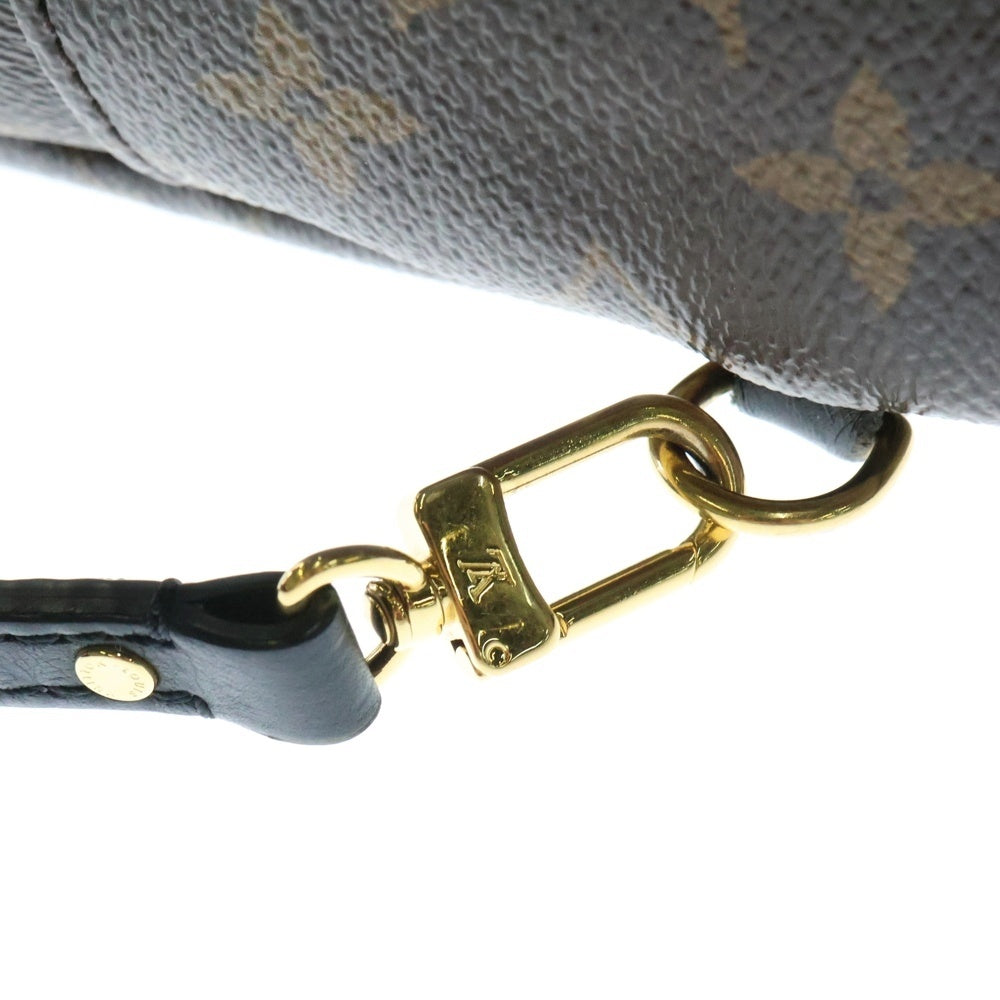 LOUIS VUITTON(ルイヴィトン) パームスプリングスMINI モノグラム PVC レザー バックパック リュックサック ゴールド金具 ブラウン/ブラック M44873