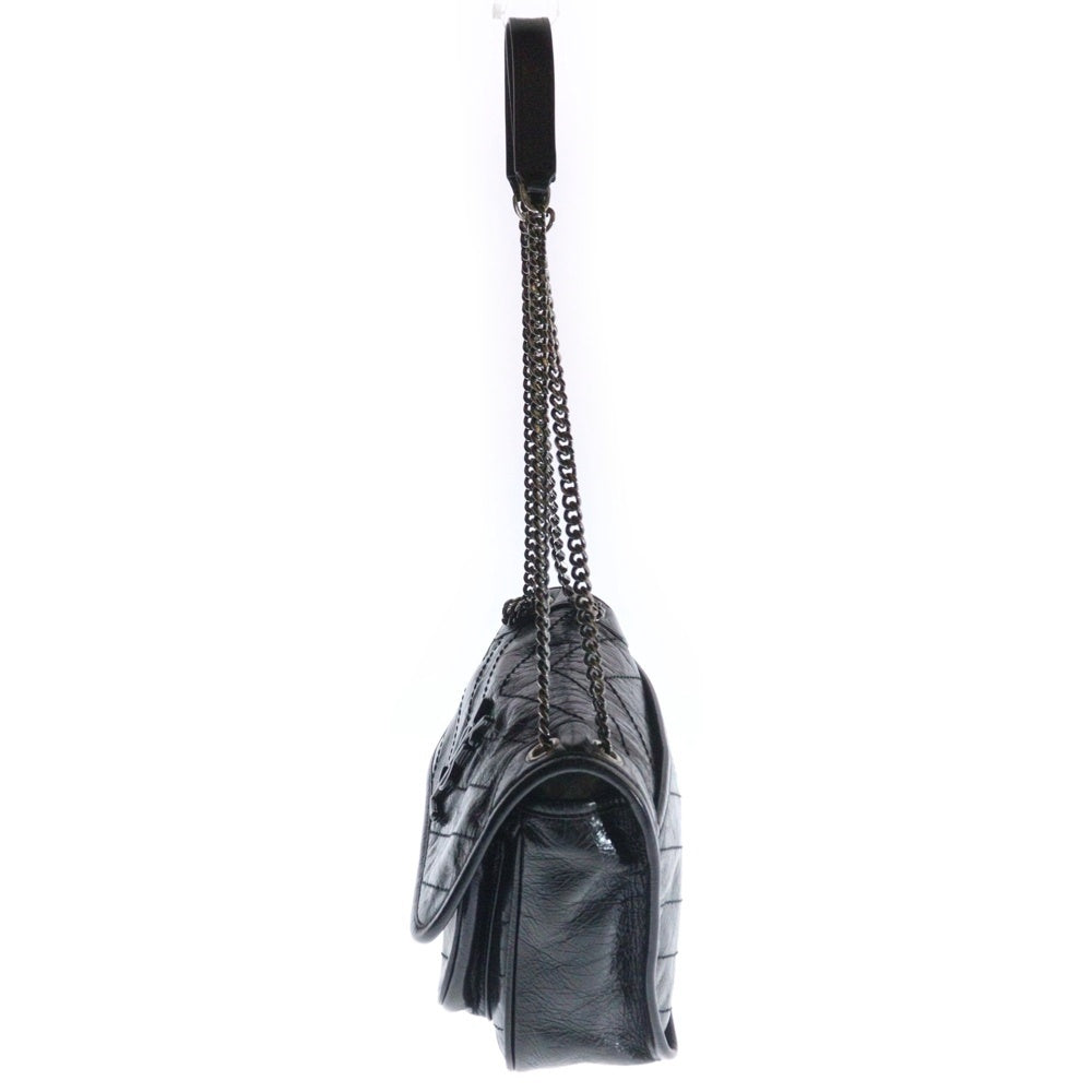 SAINT LAURENT PARIS(サンローランパリ) ニキ チェーンショルダーバッグ ブラック レザー ハンドバッグ 533037