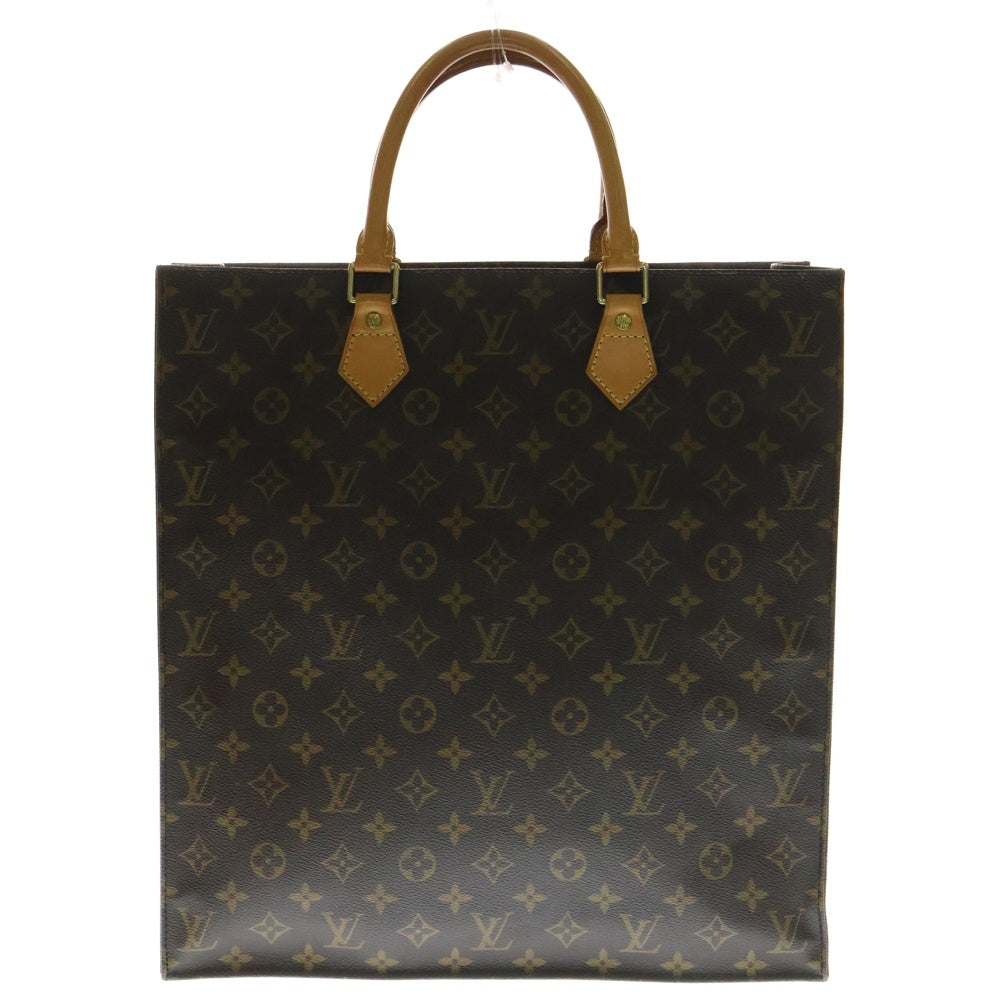 LOUIS VUITTON(ルイヴィトン) モノグラム サックプラ トートバッグ ハンドバッグ ブラウン ゴールド金具 レザー M51140
