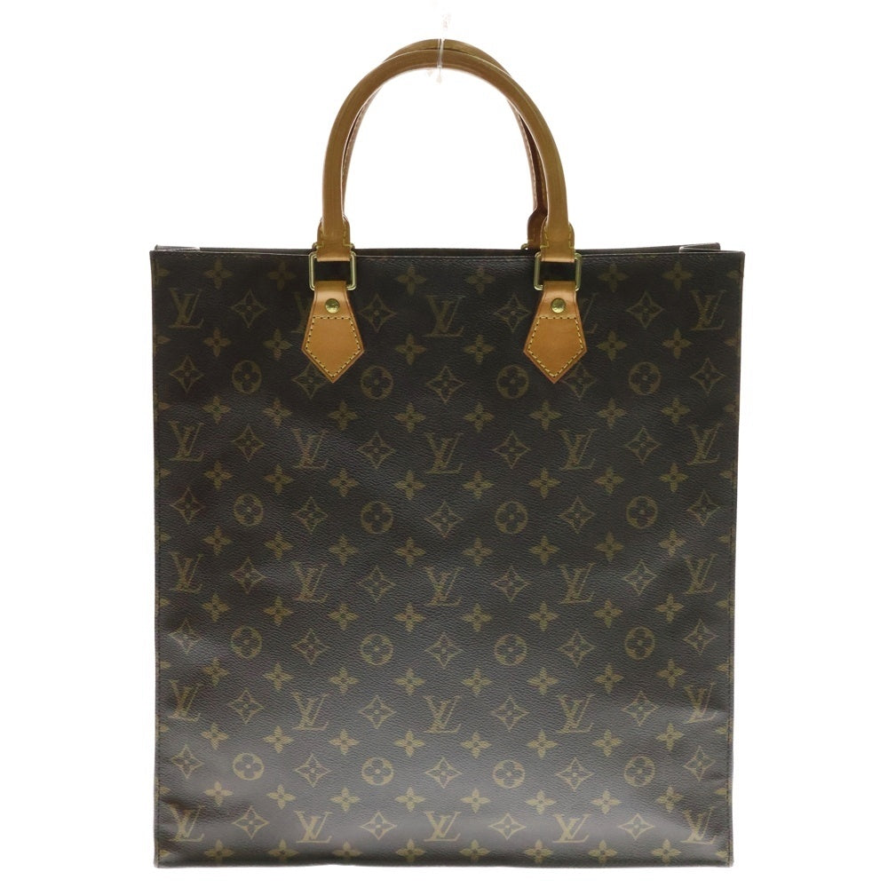 LOUIS VUITTON(ルイヴィトン) モノグラム サックプラ トートバッグ ハンドバッグ ブラウン ゴールド金具 レザー M51140