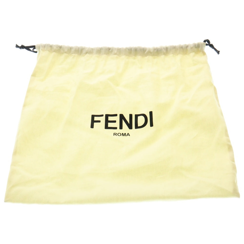 FENDI(フェンディ) ホーボーバッグ ワンショルダーバッグ ハンドバッグ ブラック×ブラウン ゴールド金具 スモール ズッカ柄